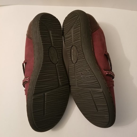 Earth Origins Burgundy Tamara Leather Slip-On Flats size 8.5 - Picture 6 of 7